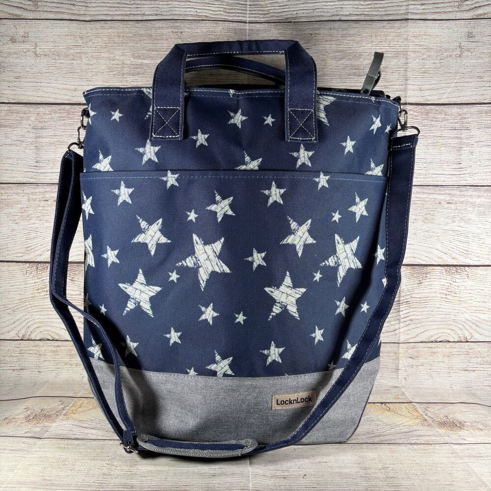 Lock N Lock Insulated Food Storage Bag Tote Stars LocknLock